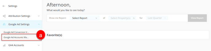Google Ad Accounts Mapping Navigation - 1