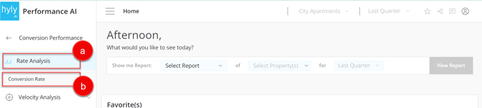 Navigating to Rate Analysis - 1