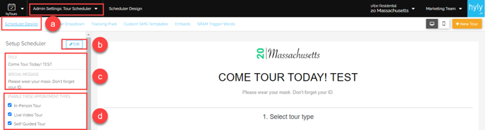 tour scheduler 1